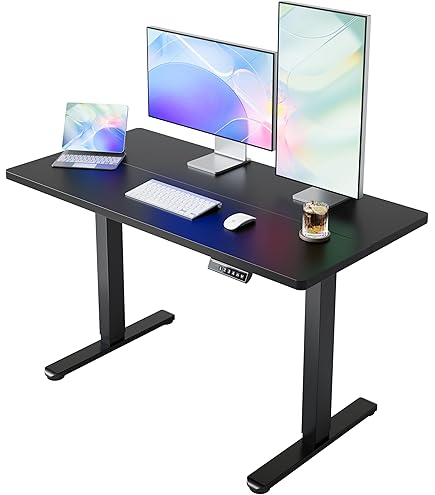 Amazon | Suhapup 電動昇降デスク パソコンデスク 幅110CM×奥行60CM